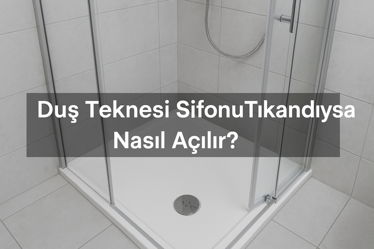 Duş Teknesi Sifonu Tıkandıysa Nasıl Açılır?