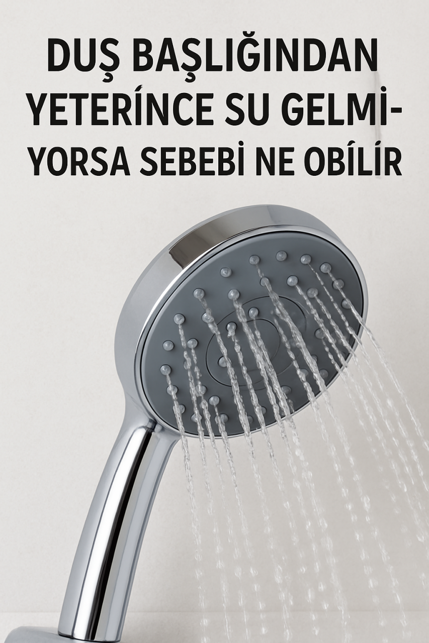 Duş Başlığından Yeterince Su Gelmiyorsa Sebebi Ne Olabilir?