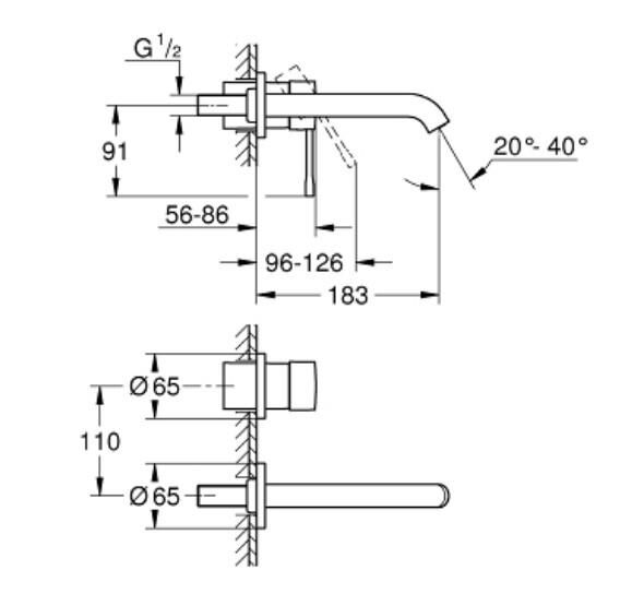 Grohe Essence İki Delikli Lavabo Bataryası M Boyut - 29192001