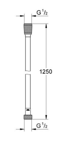 Grohe Silverflex Duş hortumu 1250 mm - 28362A01