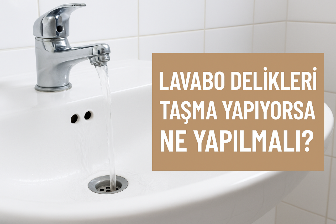 Lavabo Delikleri Taşma Yapıyorsa Ne Yapılmalı?