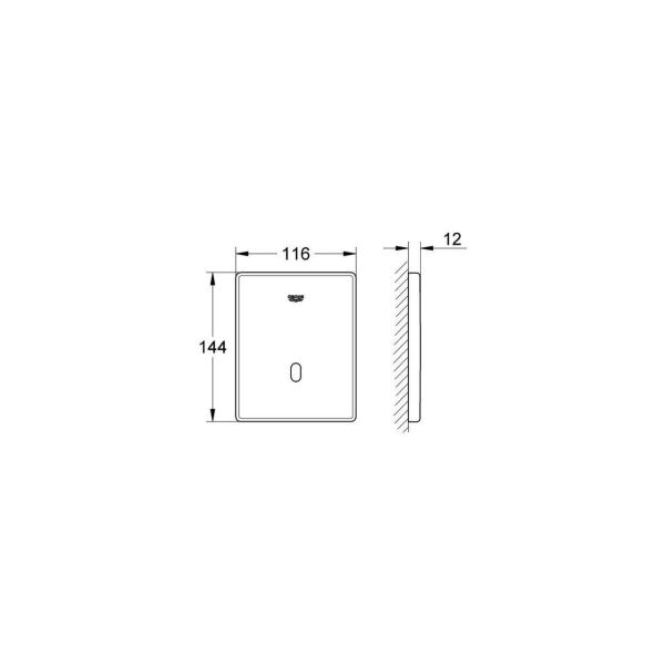 Grohe Fotoselli Pisuar Valf Kapağı Ankastre Sistem Pilli 37324SD1