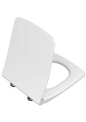 Vitra Metropole Klozet kapağı slim, duroplast, üstten sıkmalı yavaş kapanır, metal menteşeli, beyaz