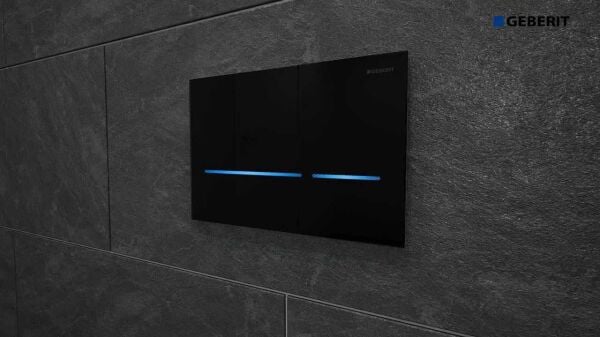 Geberit Sigma 80 Kumanda Kapağı Siyah Cam
