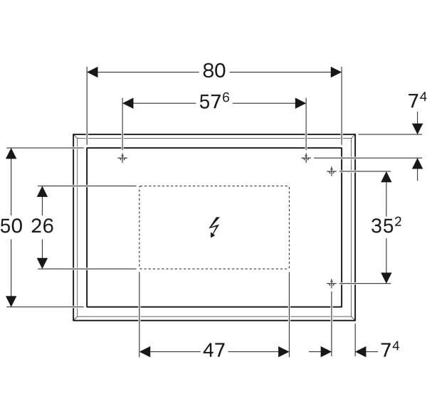 Geberit Citterio Ayna Aydınlatmalı - 500.572.JJ.1