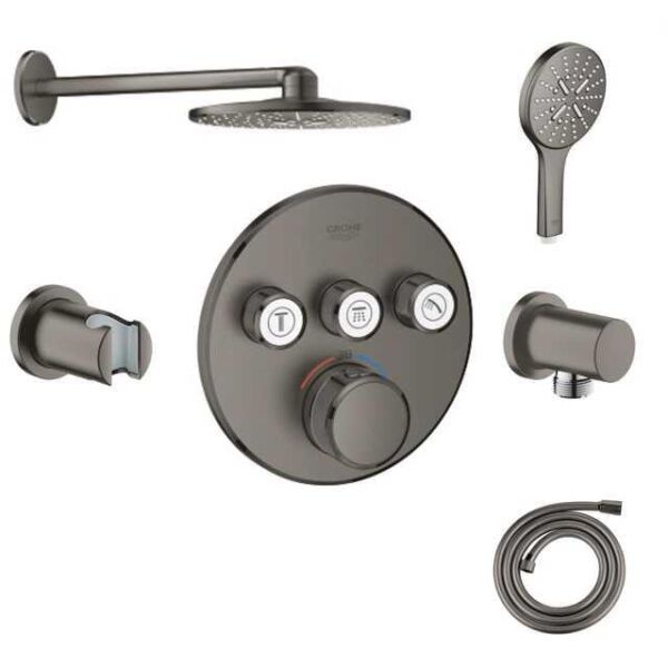 Grohe SmartControl Ankastre Termostatik Banyo Batarya Seti, Cool Sunrise (29121AL0-SET1)