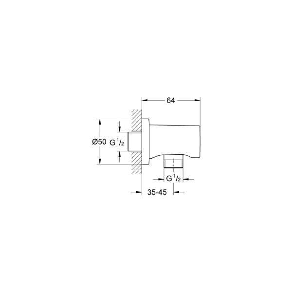 Grohe Rainshower® Su Çıkış Dirseği - 27057BE0