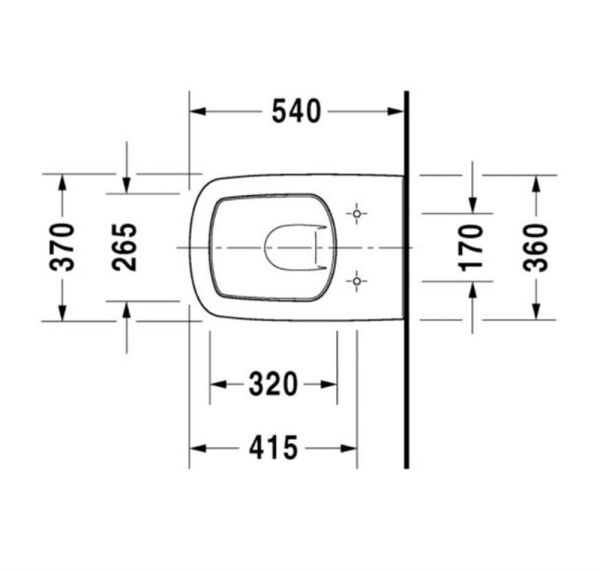 Duravit Durastyle Rimless Asma Klozet (Özel Kutuda, Yavaş Kapanır Kapak Dahil) - 45383920A1