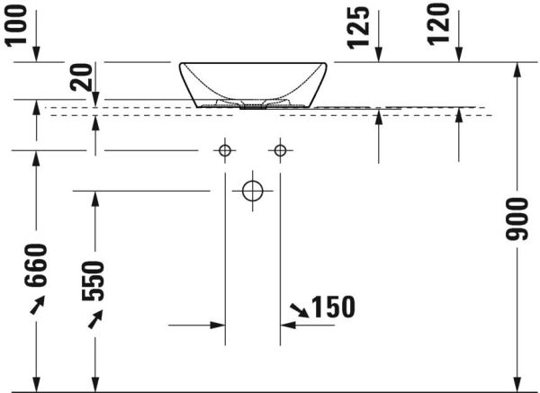 Duravit D-Neo Çanak Lavabo 40 Cm