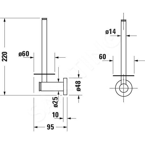 Duravit D-Code Yedek Tuvalet Kağıtlığı 0099151000