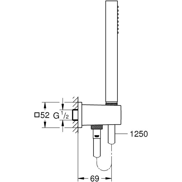 Grohe Euphoria Cube Stick Duş Seti 26405000