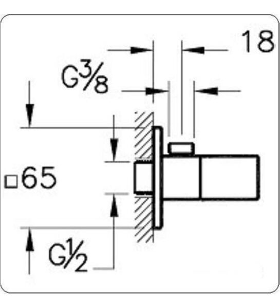 Artema A45232 Kare Ara Musluk