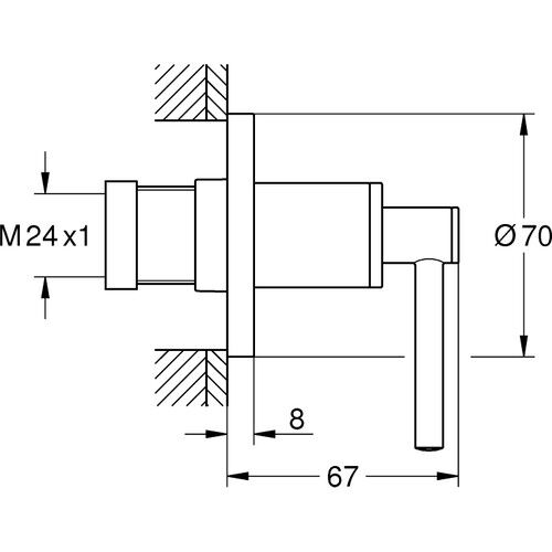 Grohe Atrio Ankastre Stop Valf 19088AL3