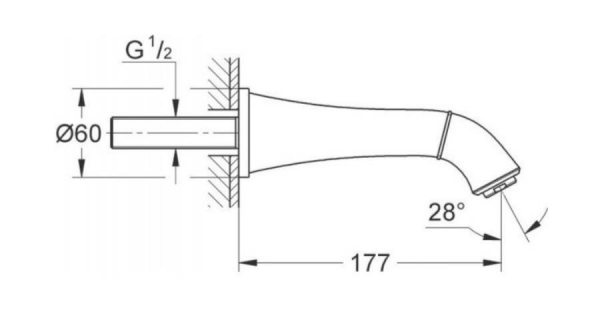Grohe Grandera Çıkış Ucu - 13341DA0