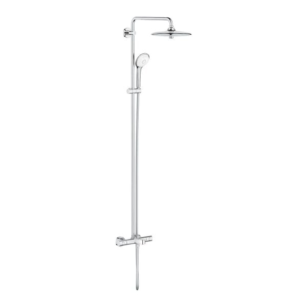 Grohe EUPHORİA SYSTEM 260 DUVARA MONTE TERMOSTATİK BANYO BATARYALI DUŞ SİSTEMİ - 27475002