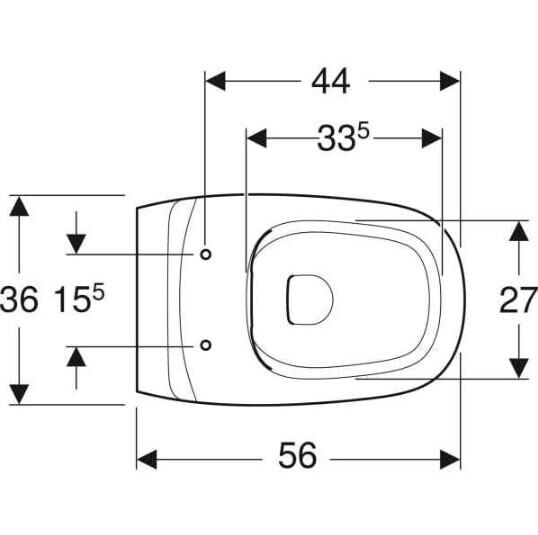 Geberit Citterio Asma Klozet Rimfree - 500.510.01.1 (Kapak Dahil Değil)