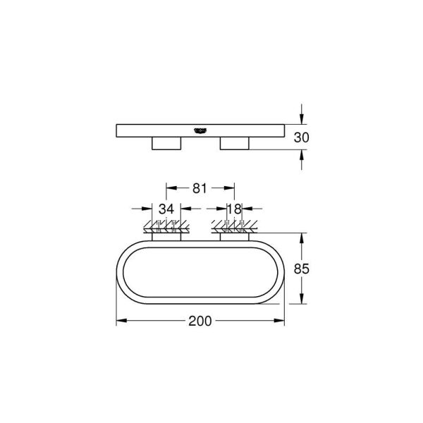 Grohe Selection Halka Havluluk - 41035000