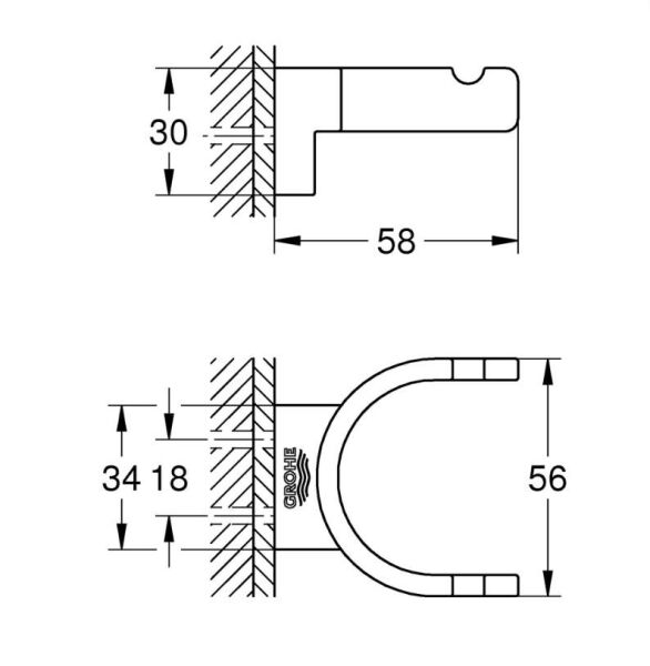Grohe Selection Çift Havlu Askısı - 41049000