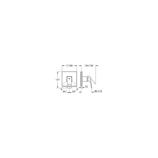 Grohe Eurocube Ankastre Duş Bataryası 24061000
