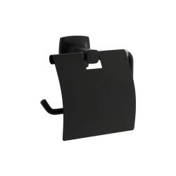 Vitra Base 400 Tuvalet kağıtlığı, kapaklı, siyah