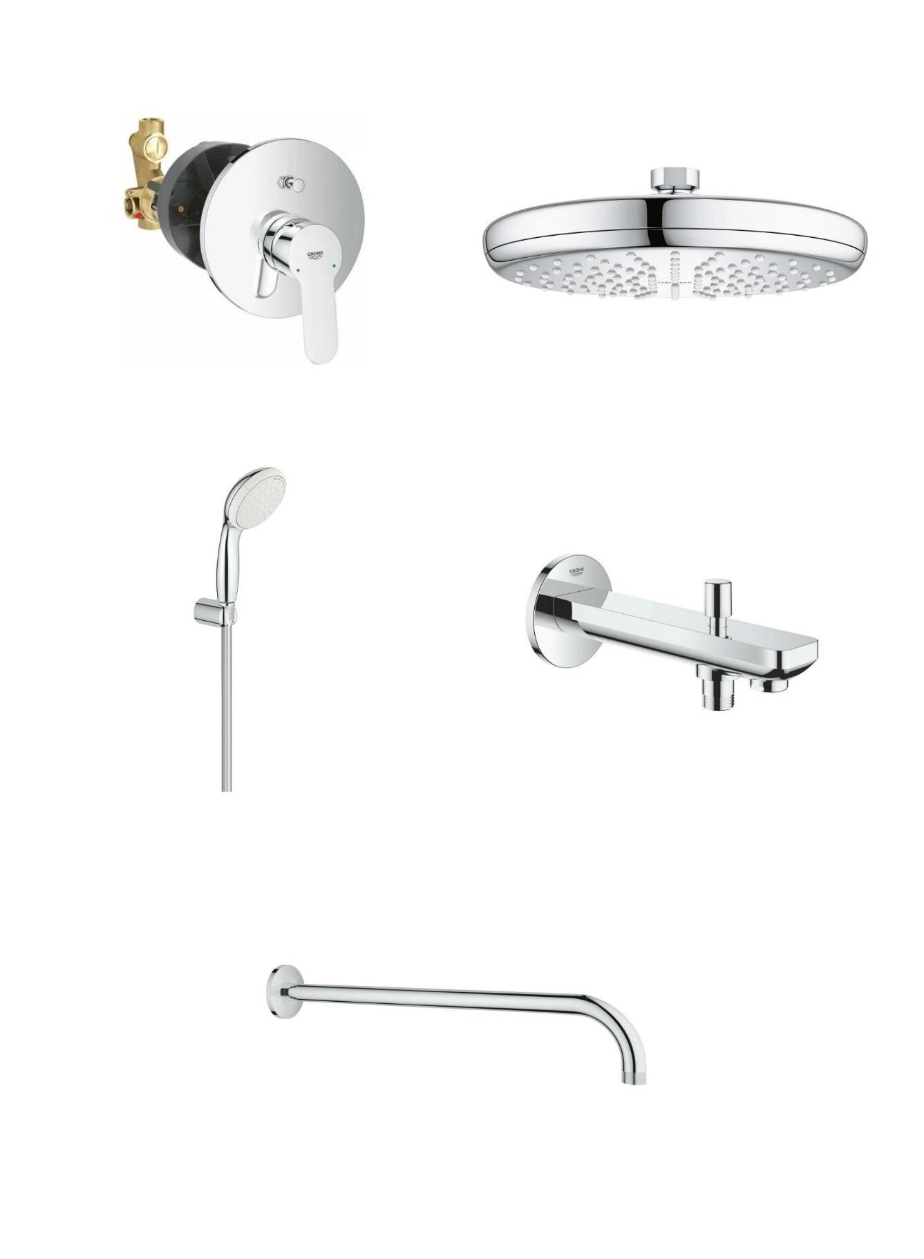 Grohe Bau Ankastre Gagalı Set - 29079000SET3