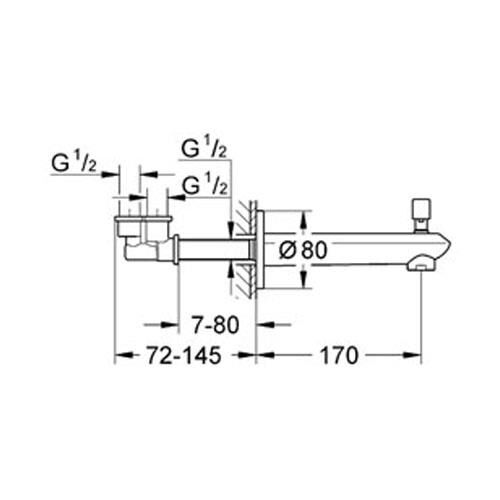 Grohe Eurodisc Cosmopolitan Yön Değiştiricili Çıkış Ucu - 13279002