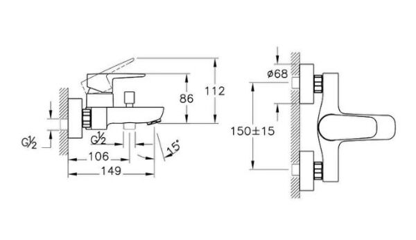 Artema Flow Soft Banyo Bataryası Krom A42946