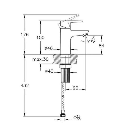 Artema Flow Soft Lavabo Bataryası Krom A42988