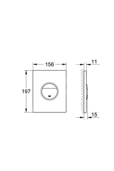 Grohe Nova Cosmopolltan Gömme Rezervuar Paneli - 38765SH0