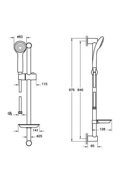 Artema Solo C Sürgülü El Dusu Takimi - A45676