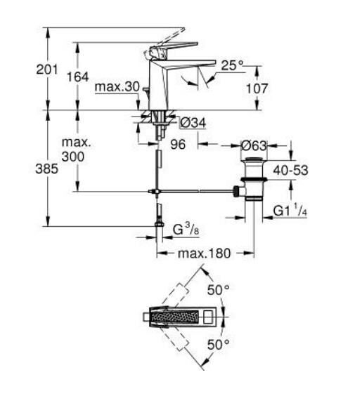 Grohe Allure Brilliant Private Collection Lavabo Bataryası M-Boyut - 24397000