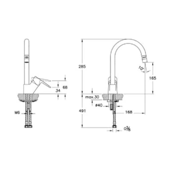 Artema Flow Soft C Tipi Eviye Bataryası - A43404
