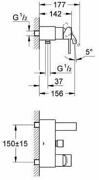 Grohe Grohe Allure Tek Kumandalı Banyo Bataryası - 32148000