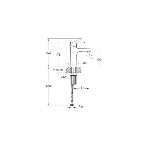 Artema Flow Square Lavabo Bataryası - A42938