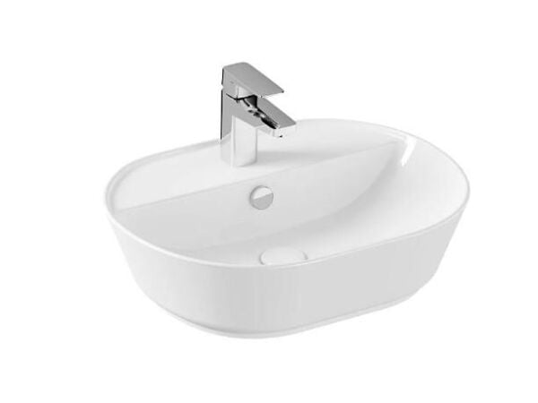 Vitra Oval Çanak Lavabo, 55x43 cm Armatür Delikli - 7428B003-0001
