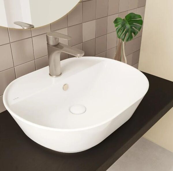 Vitra Oval Çanak Lavabo, 55x43 cm Armatür Delikli - 7428B003-0001