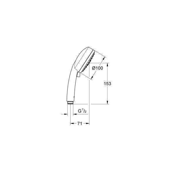 Grohe New Tempesta Cosmopolitan 100 El Duşu 4 Sprey 27575002