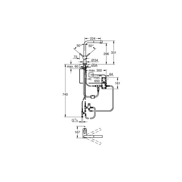 Grohe Minta Touch Elektronik Tek Kumandalı Eviye Bataryası 31360001