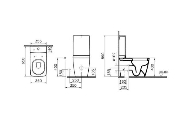 VitrA Metropole Klozet - 5677B003-0092