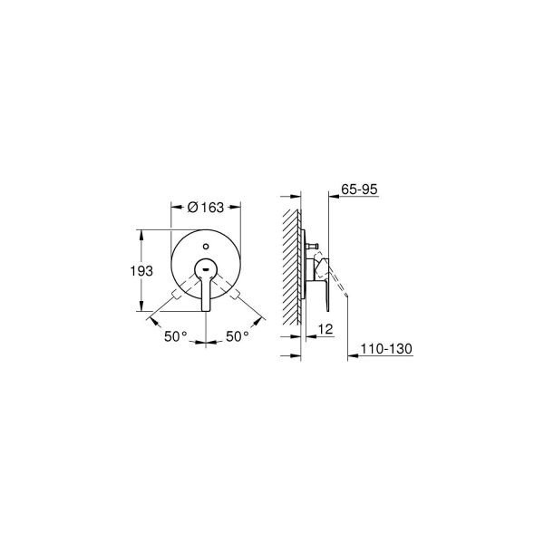 Grohe Lineare New Ankastre Banyo/Duş Bataryası - 19297DC1