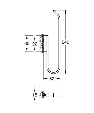 Grohe Selection Yedek Tuvalet Kağıdı Tutacağı (Çift Rulo İçin) - 41067GN0