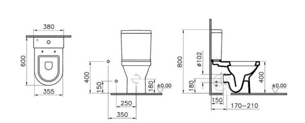 VitrA Klozet S50 - 5427L003-0092