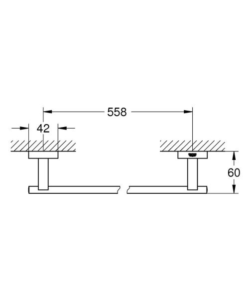 Grohe Essentials Cube Havluluk - 40509AL1