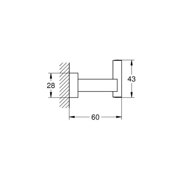 Grohe Essentials Cube Havlu/Bornoz Askılığı - 40511AL1