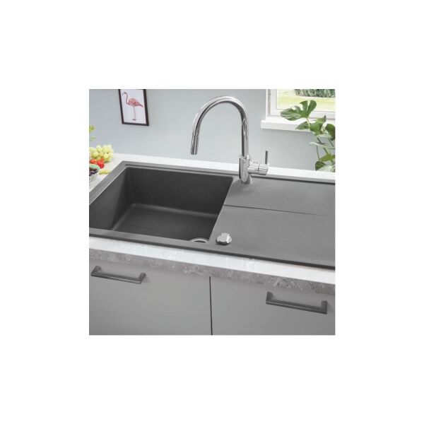 Grohe K400 Kuvars Kompozit Eviye 50 -C 86/50, Granit Gri Rengi - 31640AT0
