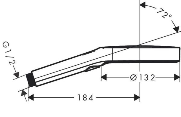 Hansgrohe Raınfınıty El Duşu 130 3Jet Krom - 26864000