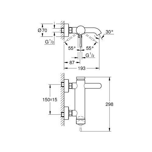 Grohe Essence Banyo Bataryası Warm Sunset - 33624DA1