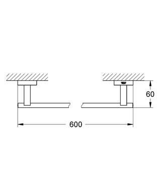 Grohe Eurocube Uzun Havluluk - 40509001
