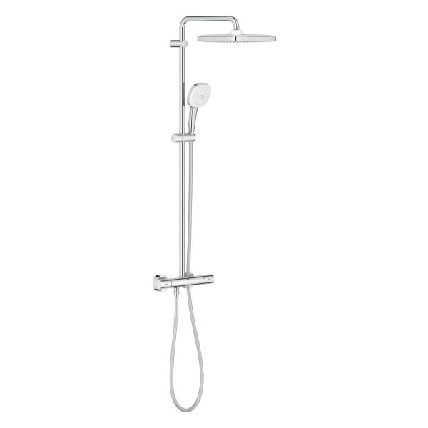 Grohe Tempesta System 250 Cube Duvara Monte Termostatik Bataryalı Duş Sistemi - 26689001