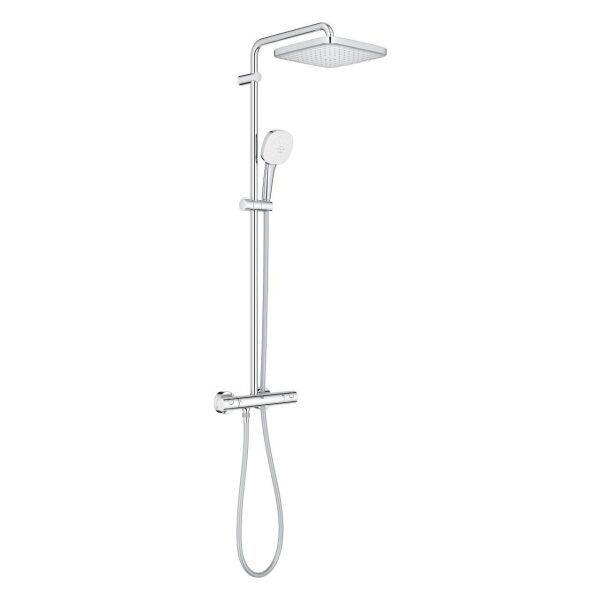 Grohe Tempesta System 250 Cube Duvara Monte Termostatik Bataryalı Duş Sistemi - 26689001